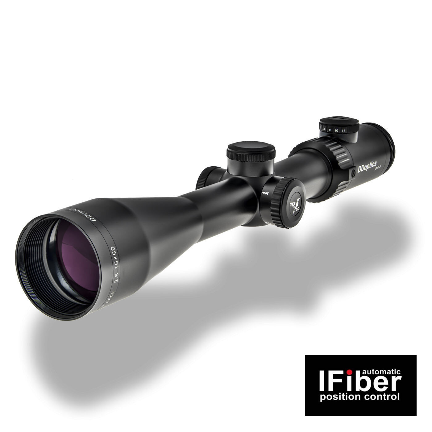 DDoptics 442511129.1 Zielfernrohr Nighteagle V6 2,5-15x50 Gen3 MRAD A4N iFiber